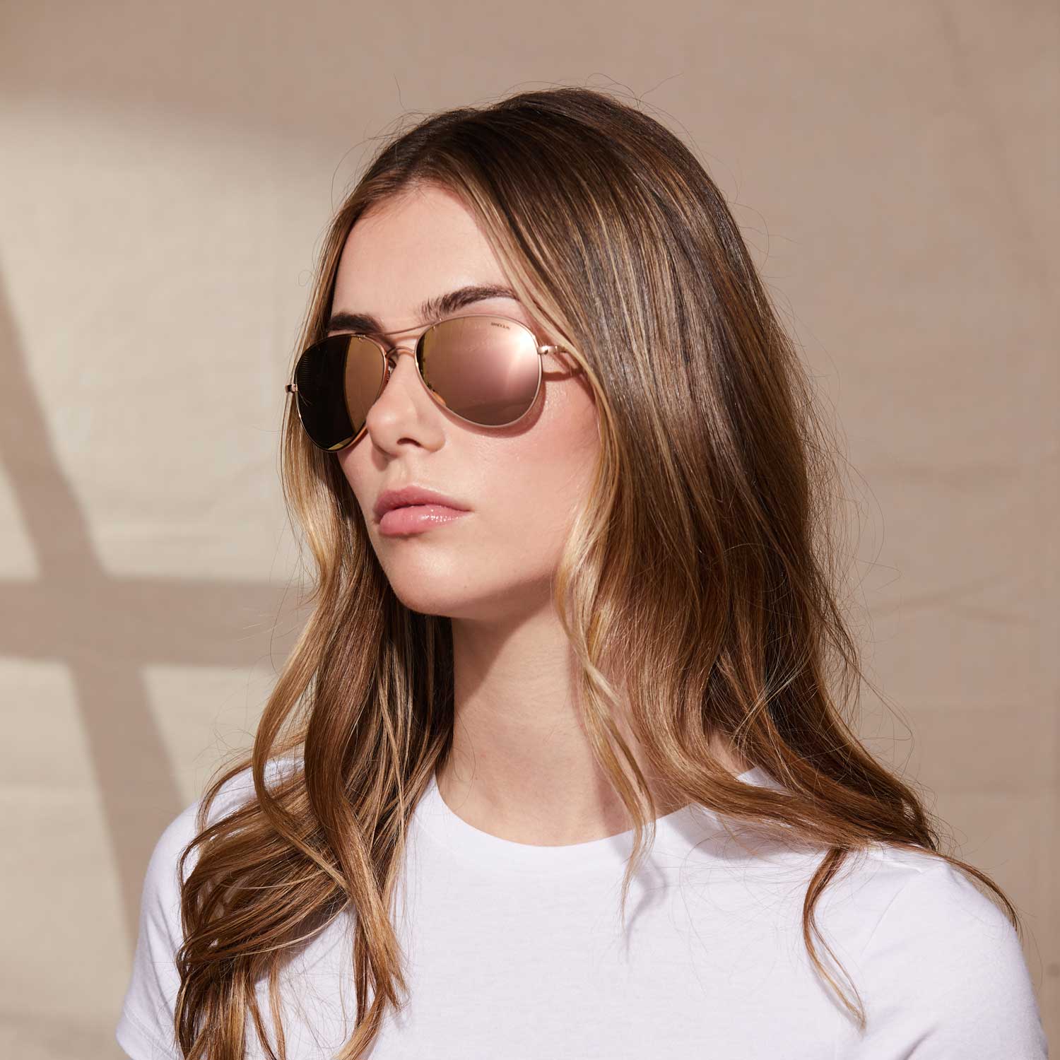 Amelia - 22k Rose Gold & Rose Gold - Prescription Sunglasses - Image 4