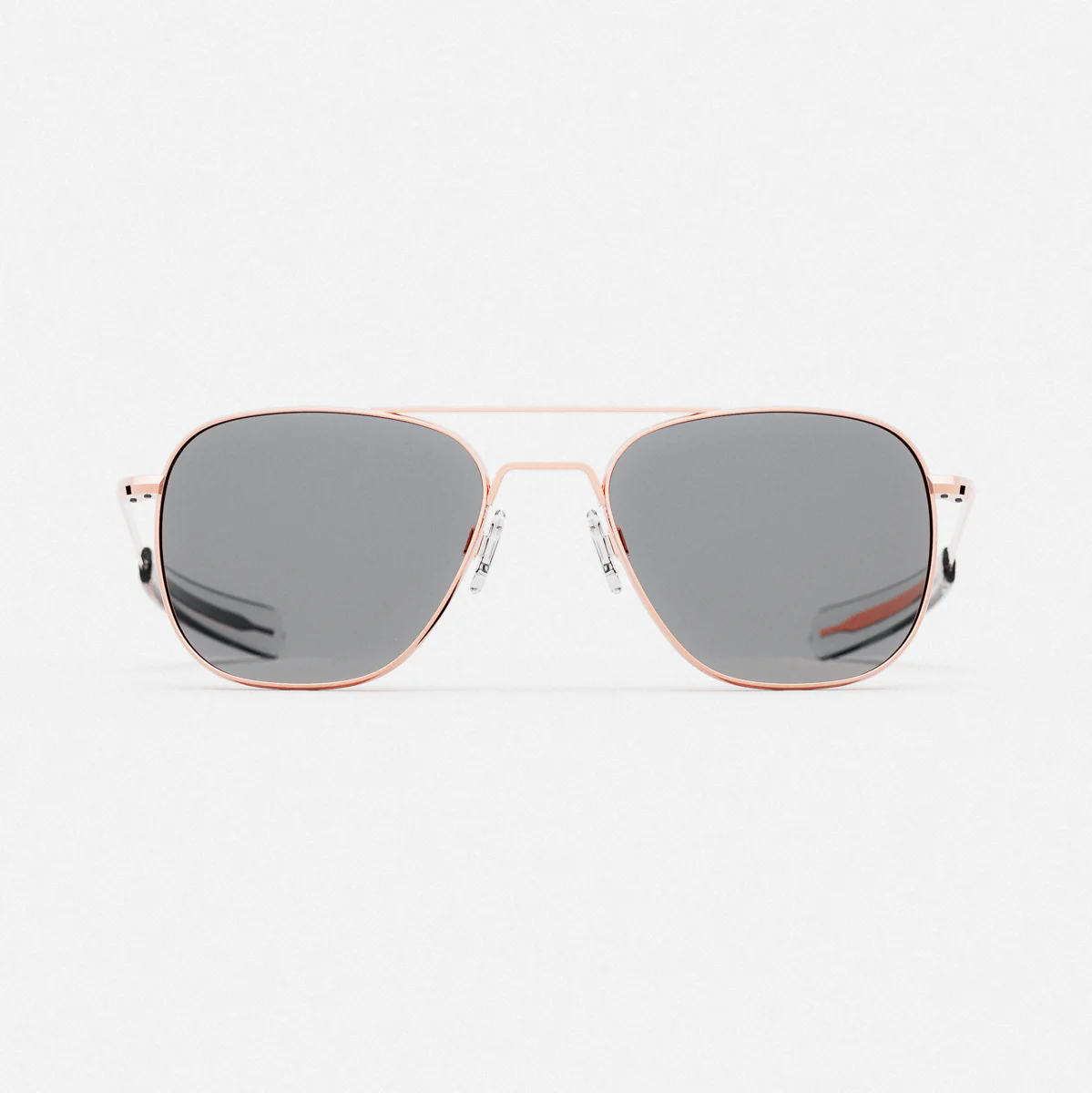 Aviator - 22k Rose Gold & Clear - Prescription Eyewear - Image 4