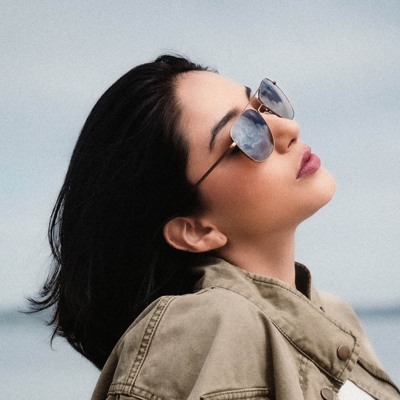 Aviator - 22k Satin Rose Gold & Slate - Image 6