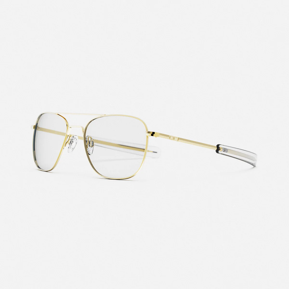 Aviator - 23k Gold & Clear - Prescription Eyewear - Image 3