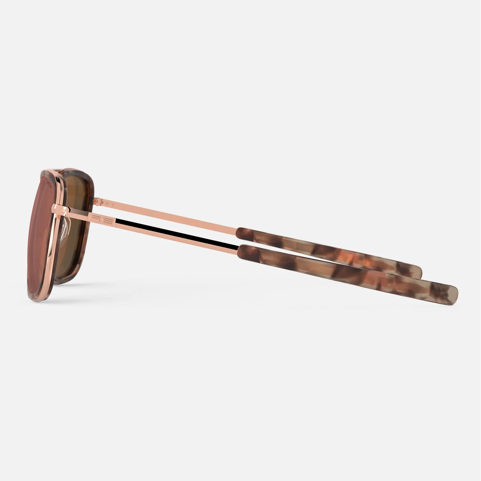 Aviator Fusion - 22k Rose Gold & Rose Tortoise Inlay & Rose Gold - Image 3