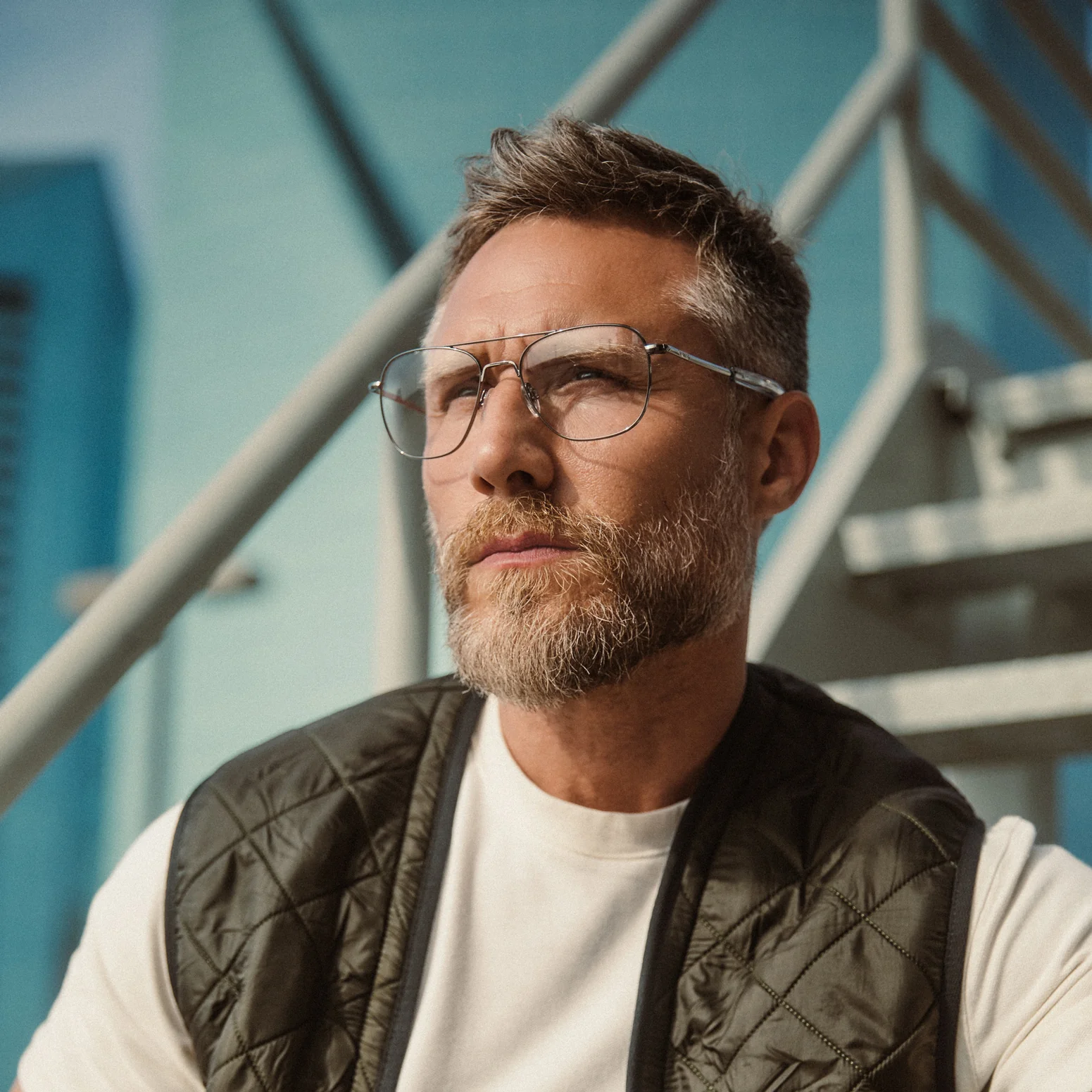 Aviator - 22k Rose Gold & Clear - Prescription Eyewear - Image 6