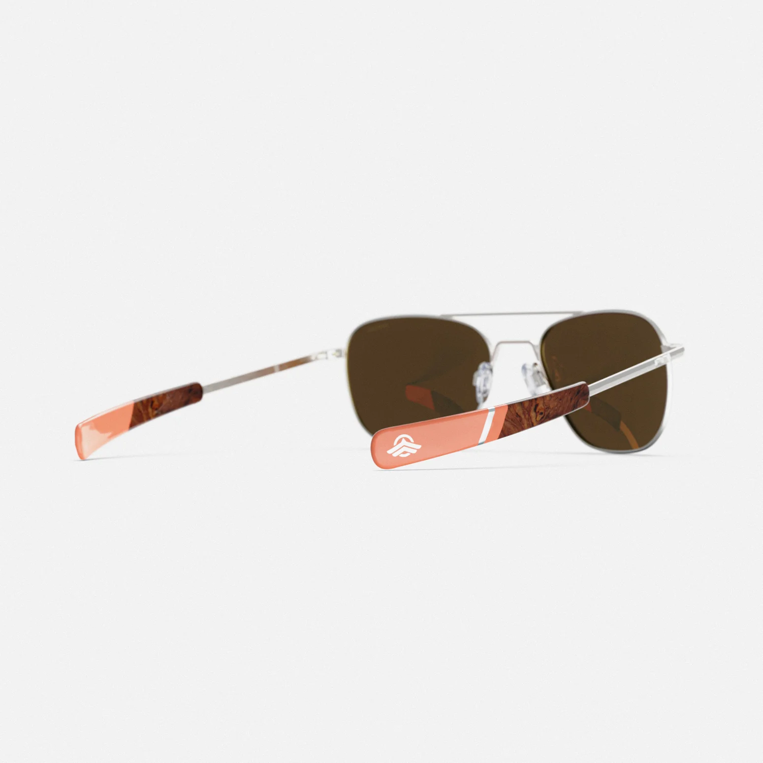 Aviator - Satin Silver & Rose Gold Mirror - Image 5