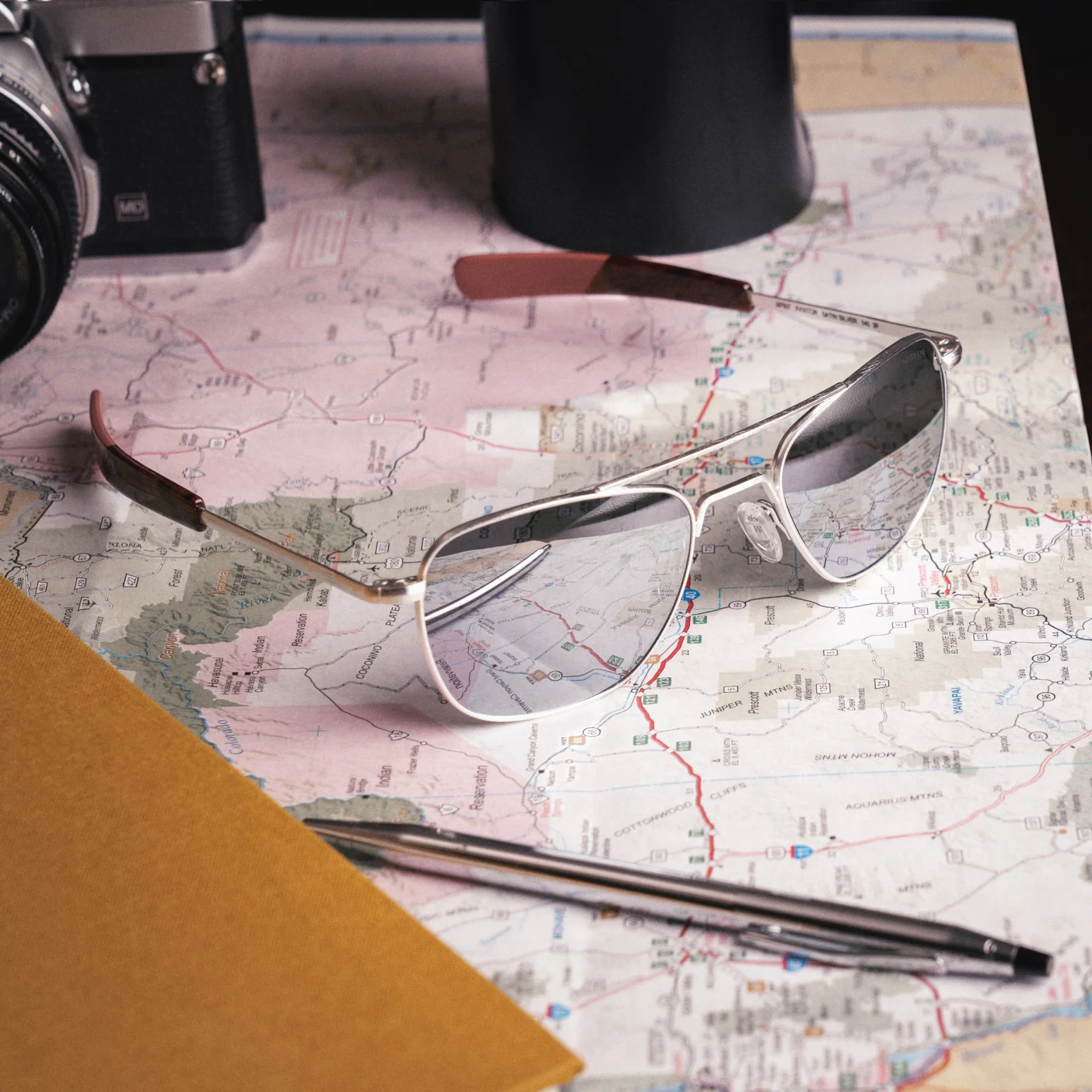 Aviator - Satin Silver & Silver Mirror - Image 7